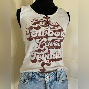 Idyllwind Likes Cowboys Loves Tequila Tank Top